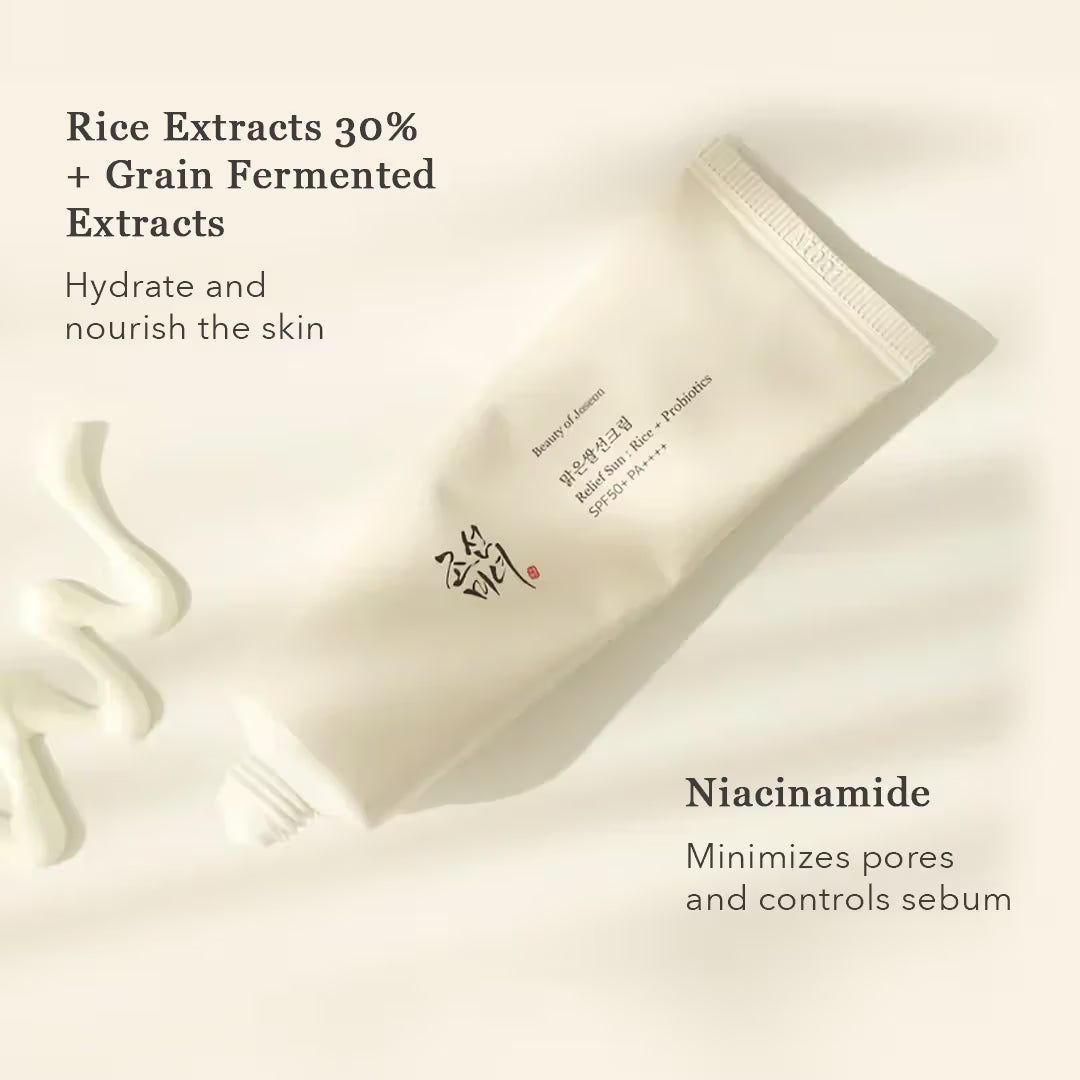 Beauty Of Joseon Relief Sunscreen Rice + Probiotics SPF 50+ PA++++ Bestseller Korean Sunscreen (50 ml)
